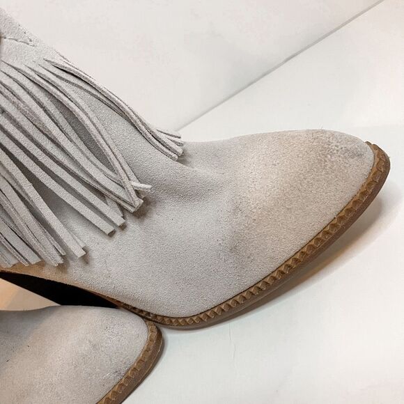 Cynthia Vincent Native Fringe Western Ankle Booties Size 7 - Picture 4 of 11